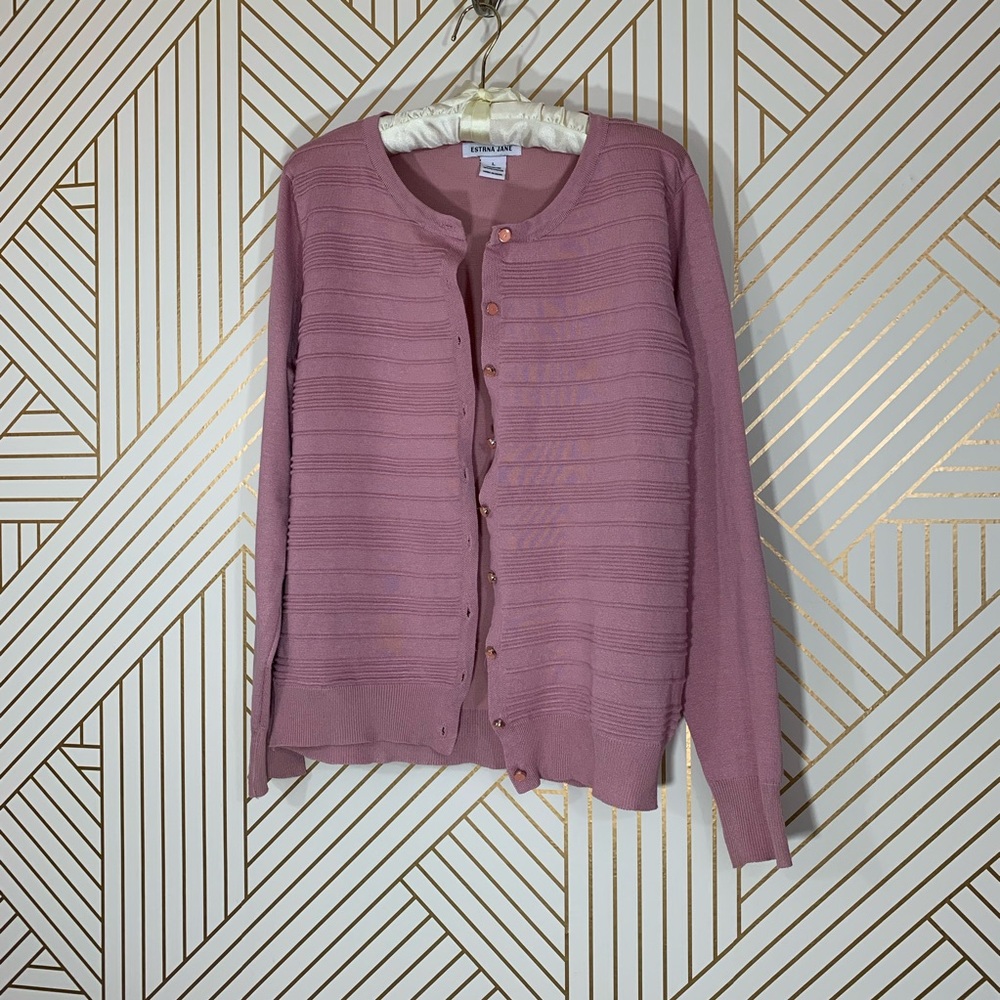 Estrna Jane Rose Textured Cardigan